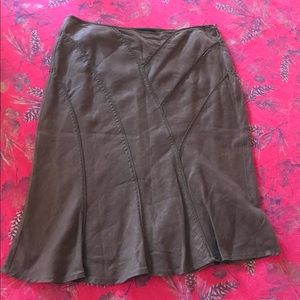 Y2k The Limited brown linen skirt size 2 small